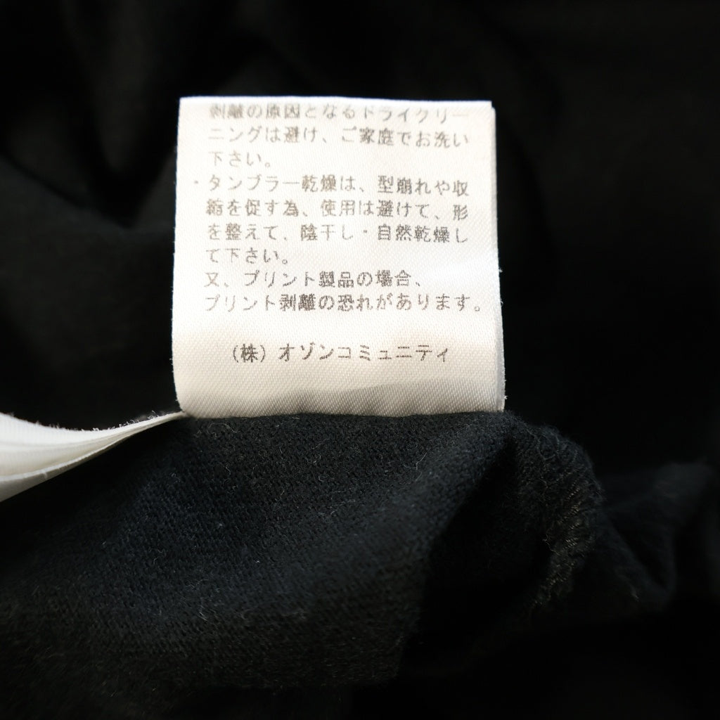 HYSTERIC GLAMOUR(ヒステリックグラマー) Psychedelic フロントロゴ付き クルーネック 半袖Tシャツ カットソー ブラック 02211CT22