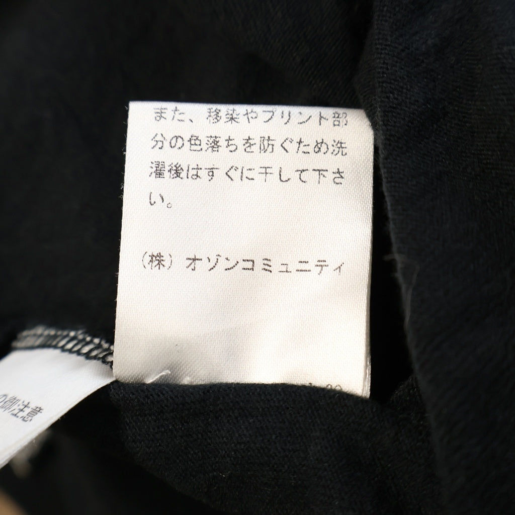 HYSTERIC GLAMOUR(ヒステリックグラマー) SONIC YOUTH フロントプリント クルーネック 半袖Tシャツ カットソー ブラック 02241CT31