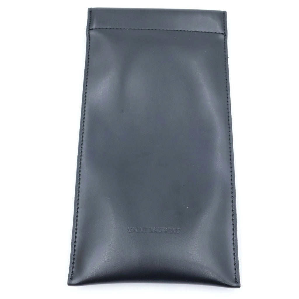 SAINT LAURENT PARIS(サンローランパリ) YSLロゴ スクエアシェイプ サングラス 眼鏡 アイウェア ブラック SL317/F レディース