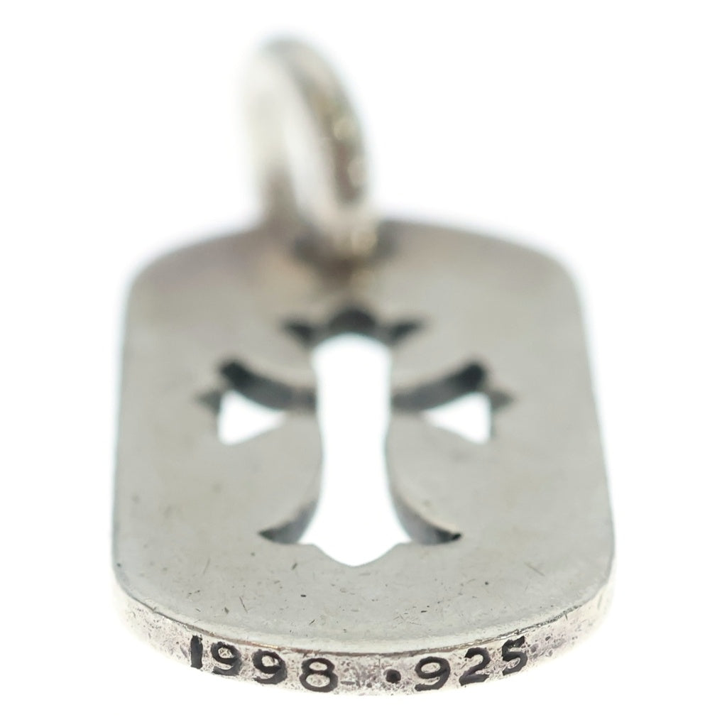 CHROME HEARTS(クロムハーツ) D TAG SML CO CRS カットアウトクロスドッグタグ スモール ペンダントトップ シルバー BCA242