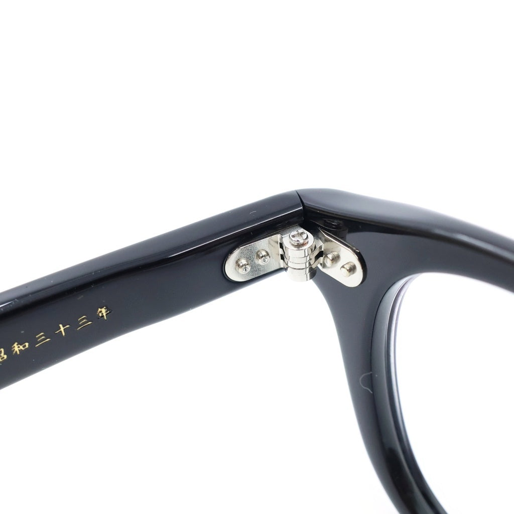 金子眼鏡(カネコガンキョウ) CELLULOID ウェリントン サングラス メガネ ブラック KC-87