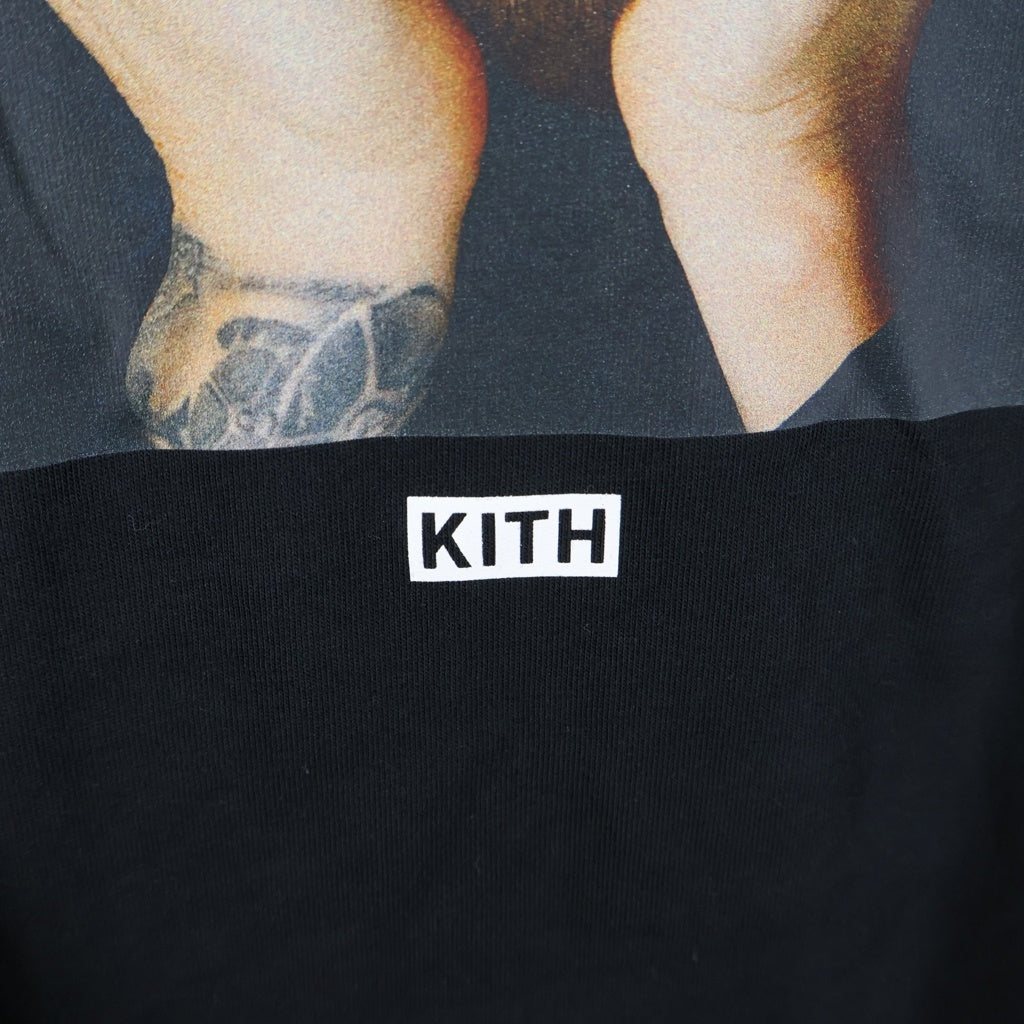 KITH(キス) Lionel Messi x adidas Football Graphic Tee リオネル・メッシ アディダス フットボール グラフィック プリント 半袖 Tシャツ カットソー ブラック