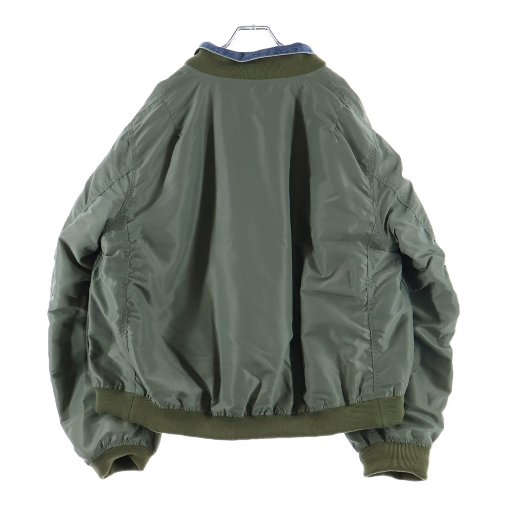 Sacai(サカイ) 25SS × Levi's Denim Nylon Twill Reversible Blouson リーバイス デニム ナイロン ツウィル リバーシブル ブルゾンジャケット インディゴ/カーキ 25-03707M