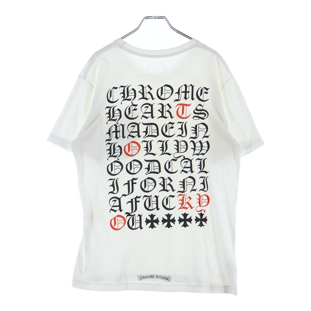 CHROME HEARTS(クロムハーツ) Made in Hollywood Tshirt メイドインハリウッド 両面プリントTシャツ カットソー ホワイト