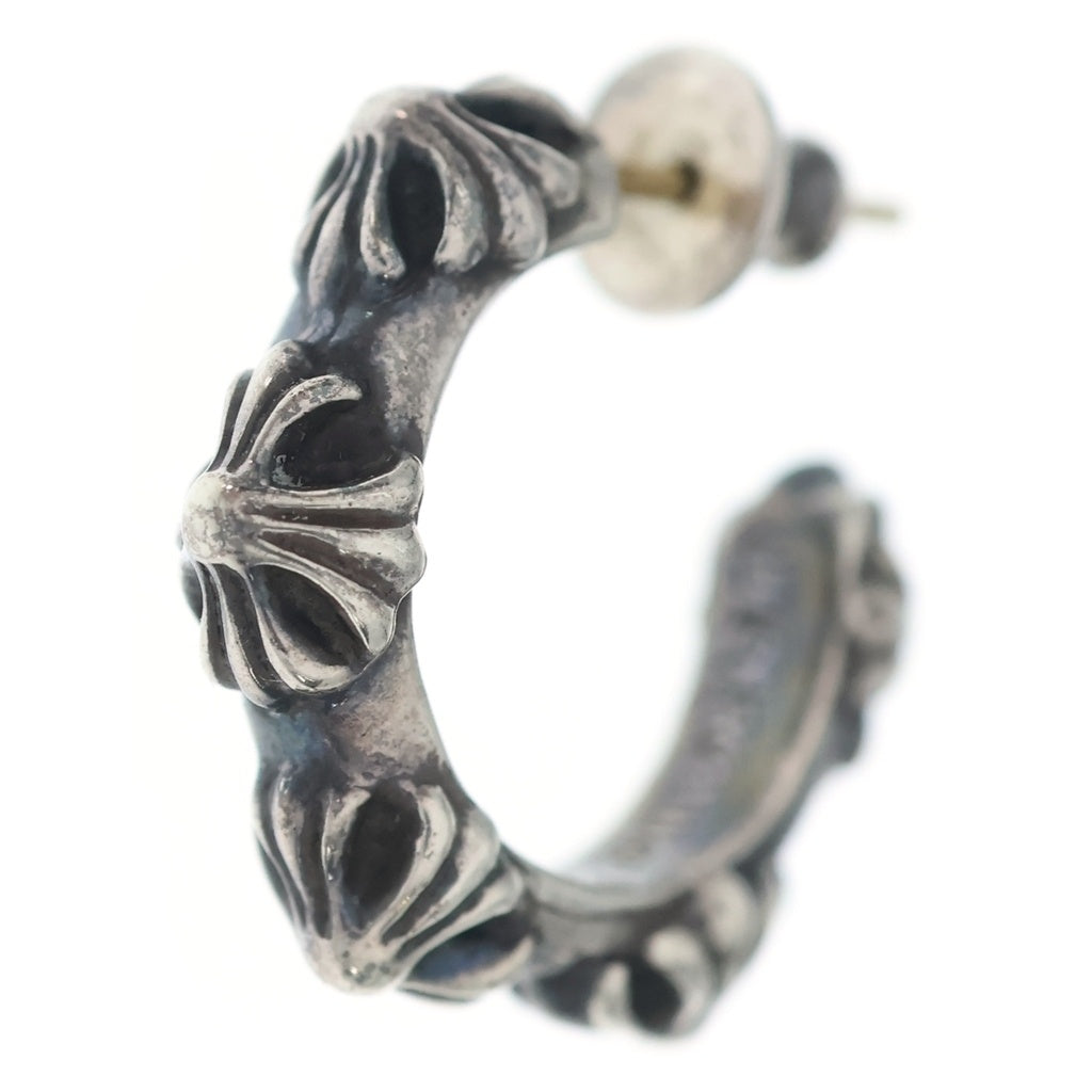 CHROME HEARTS(クロムハーツ) HOOP CROSS クロスバンド フープピアス シルバー BCA100