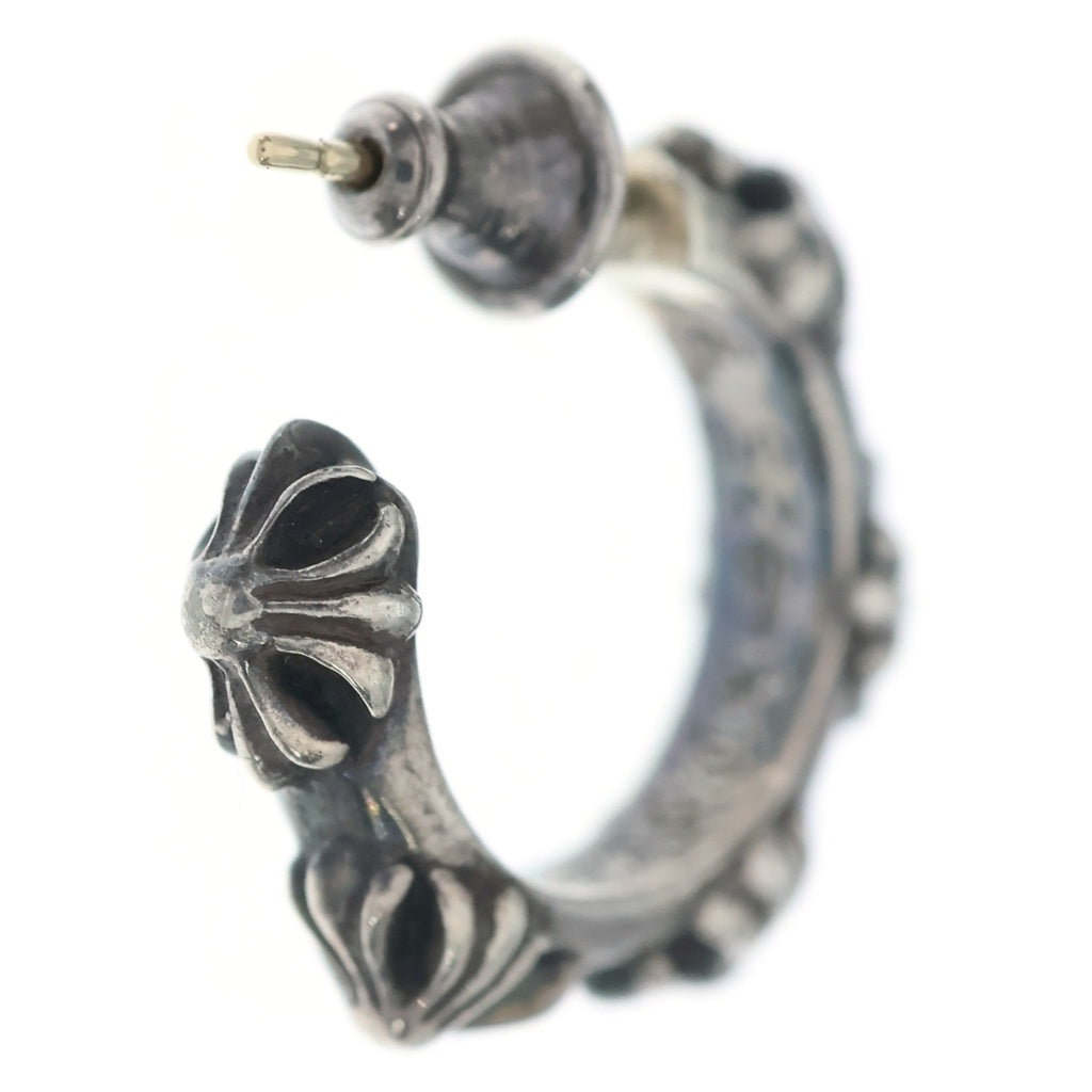 CHROME HEARTS(クロムハーツ) HOOP CROSS クロスバンド フープピアス シルバー BCA100