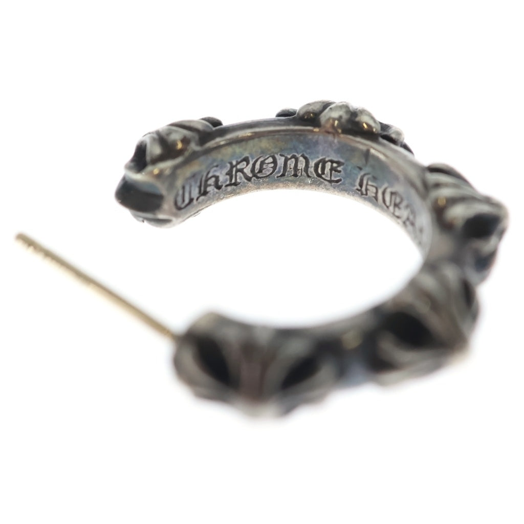 CHROME HEARTS(クロムハーツ) HOOP CROSS クロスバンド フープピアス シルバー BCA100