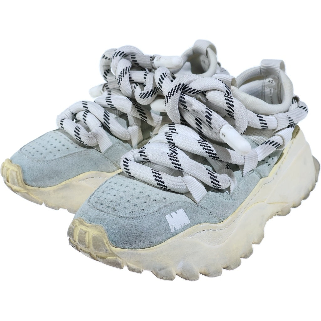 AMI Alexandre Mattiussi(アミアレクサンドルマテュッシ) OTTO SNEAKER スエード レザーローカットスニーカー シューズ グレー/ホワイト USN416-873
