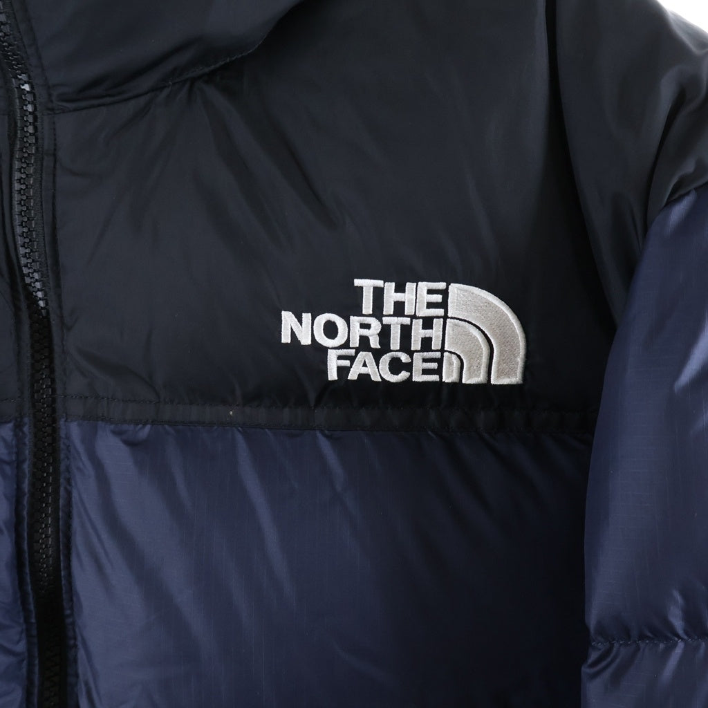 THE NORTH FACE(ザノースフェイス) NUPTSE JACKET ヌプシ フロントロゴダウンジャケット ネイビー/ブラック ND92555