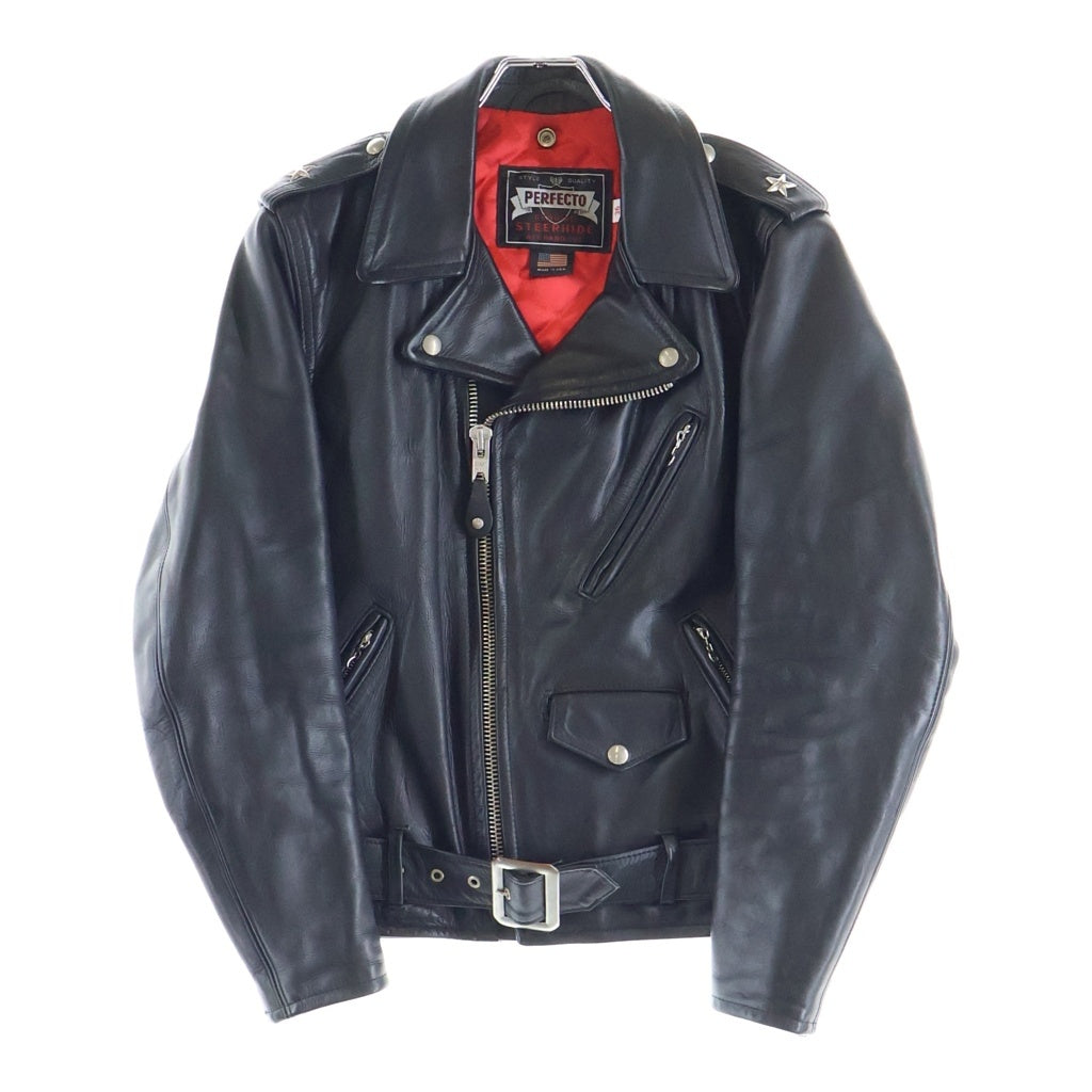 SCHOTT(ショット) 100th YEAR ROSIE ONE STAR RIDERS LEATHER JACKET 100周年記念限定モデル ダブルライダースジャケット ブラック 7371