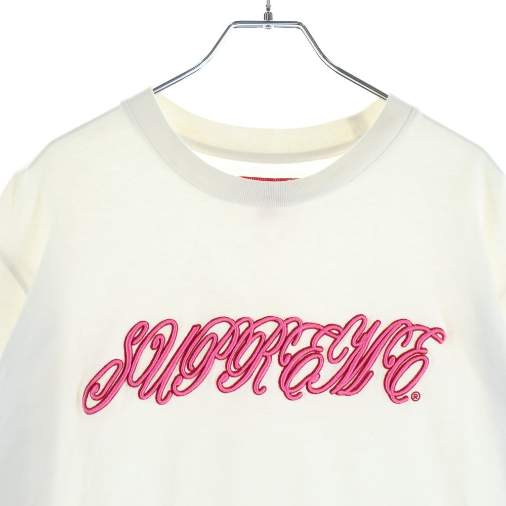 SUPREME(シュプリーム) 26SS Raised Script Tee レイズドスクリプト クルーネック半袖Tシャツ カットソー ホワイト
