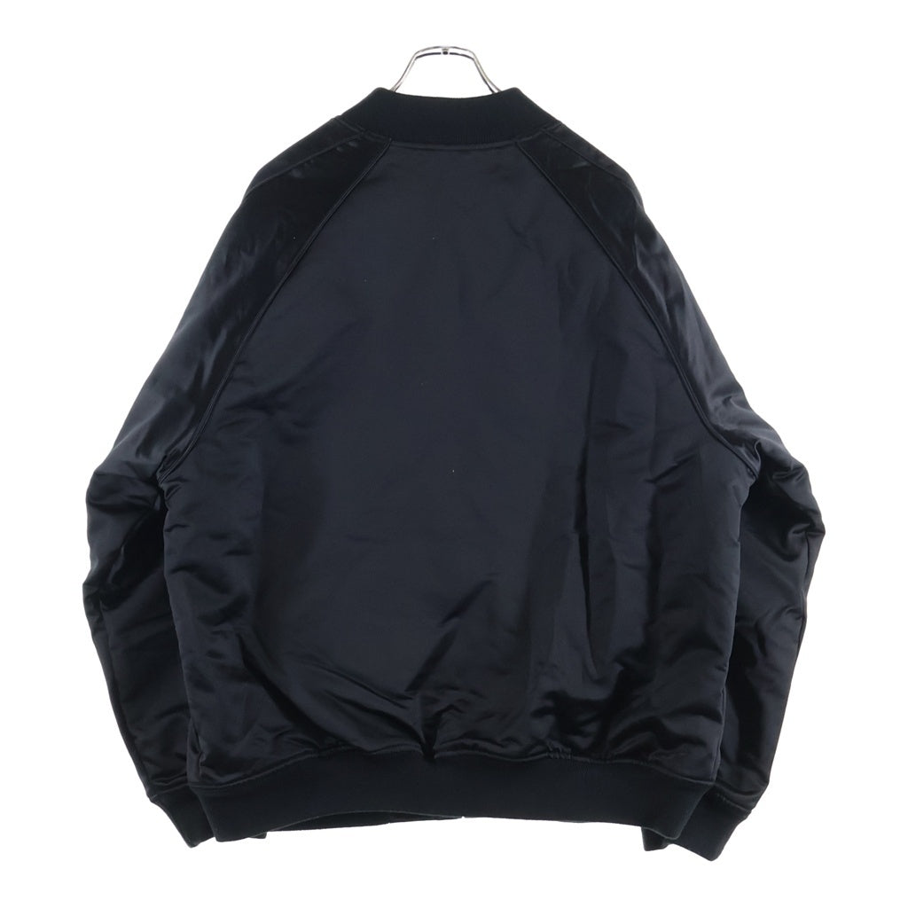 SUPREME(シュプリーム) 21AW ×Mitchell & Ness Sequin Logo Varsity Jacket ミッチェルアンドネス スパンコールロゴバーシティージャケット ブラック
