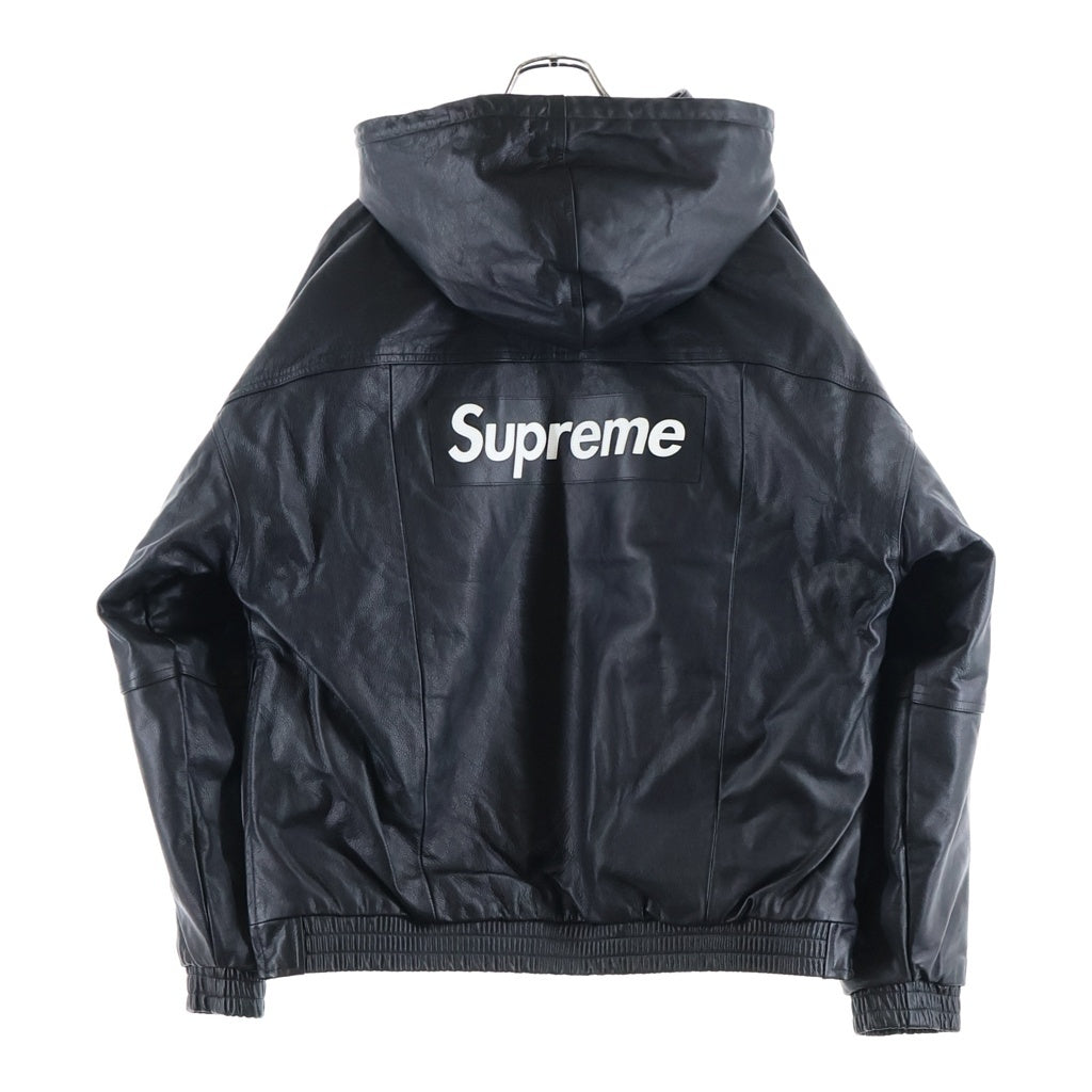 SUPREME(シュプリーム) 19AW ×NIKE Leather Anorak レザーアノラックジャケット ブラック CK6218-010