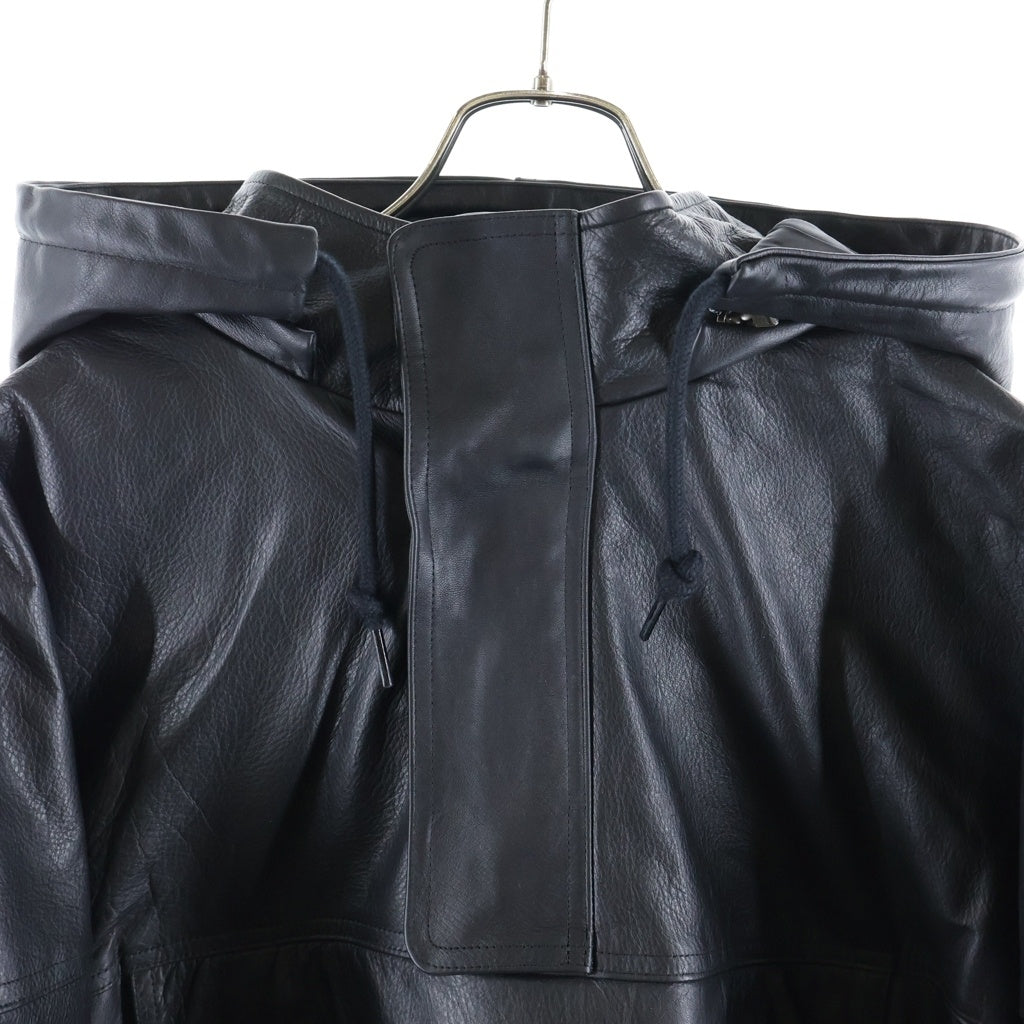 SUPREME(シュプリーム) 19AW ×NIKE Leather Anorak レザーアノラックジャケット ブラック CK6218-010