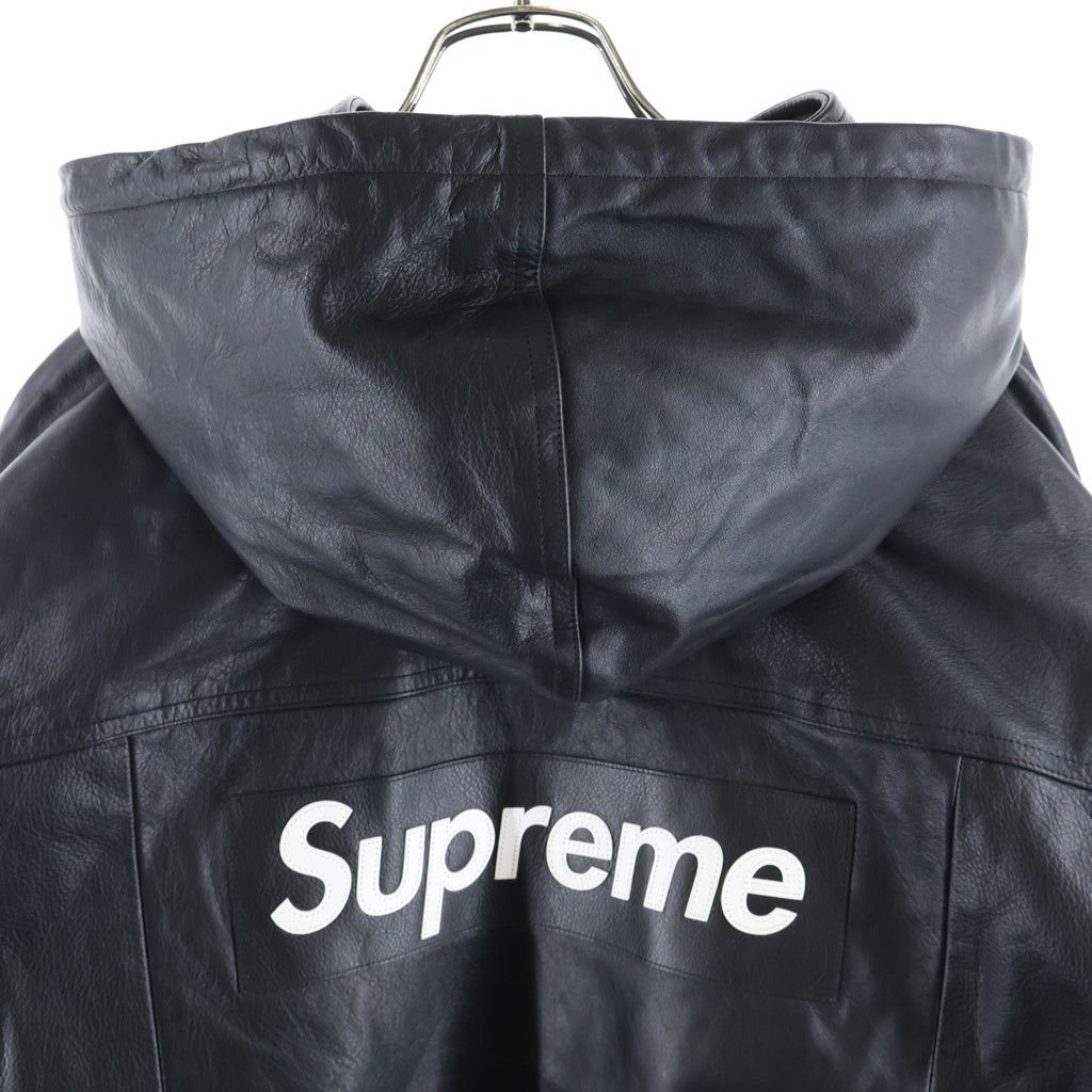 SUPREME(シュプリーム) 19AW ×NIKE Leather Anorak レザーアノラックジャケット ブラック CK6218-010