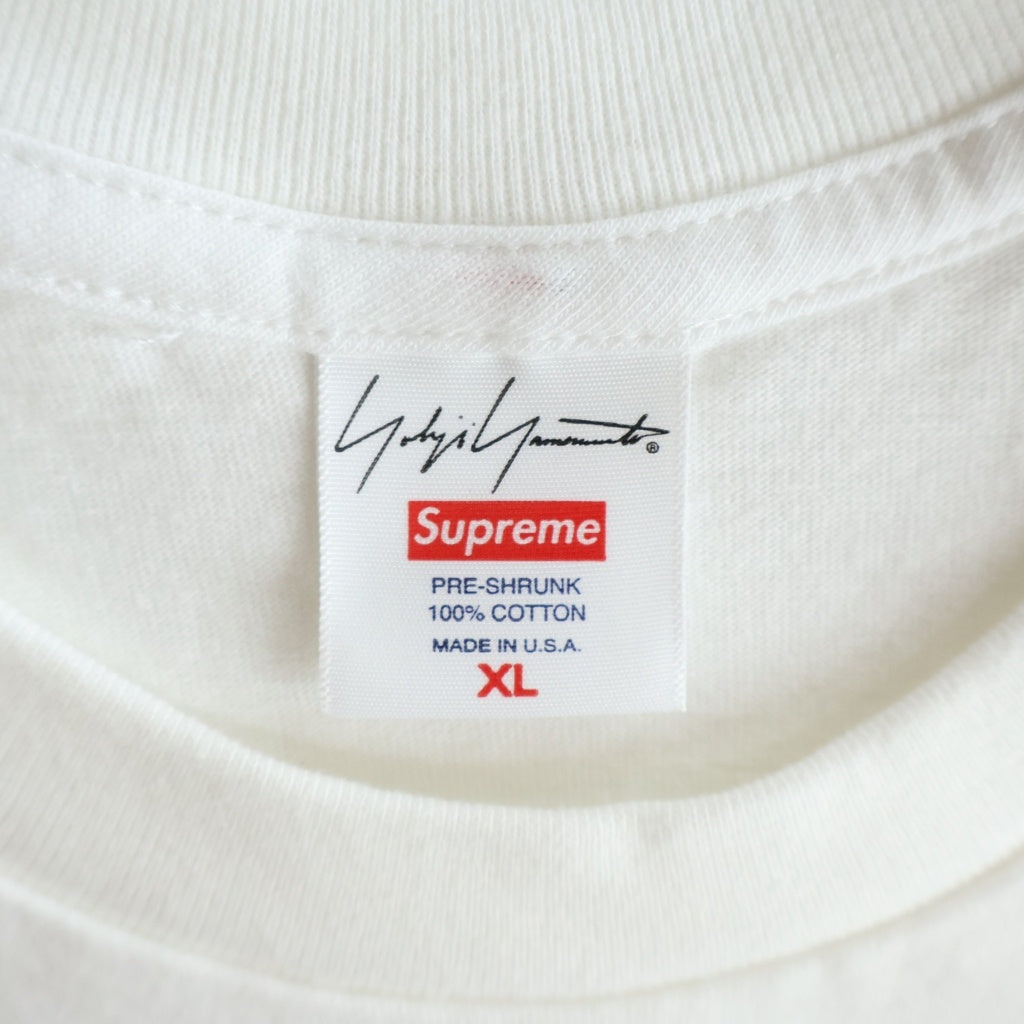 SUPREME(シュプリーム) 20AW ×Yohji Yamamoto Logo Tee ヨウジヤマモト ロゴクルーネック半袖Tシャツ カットソー ホワイト