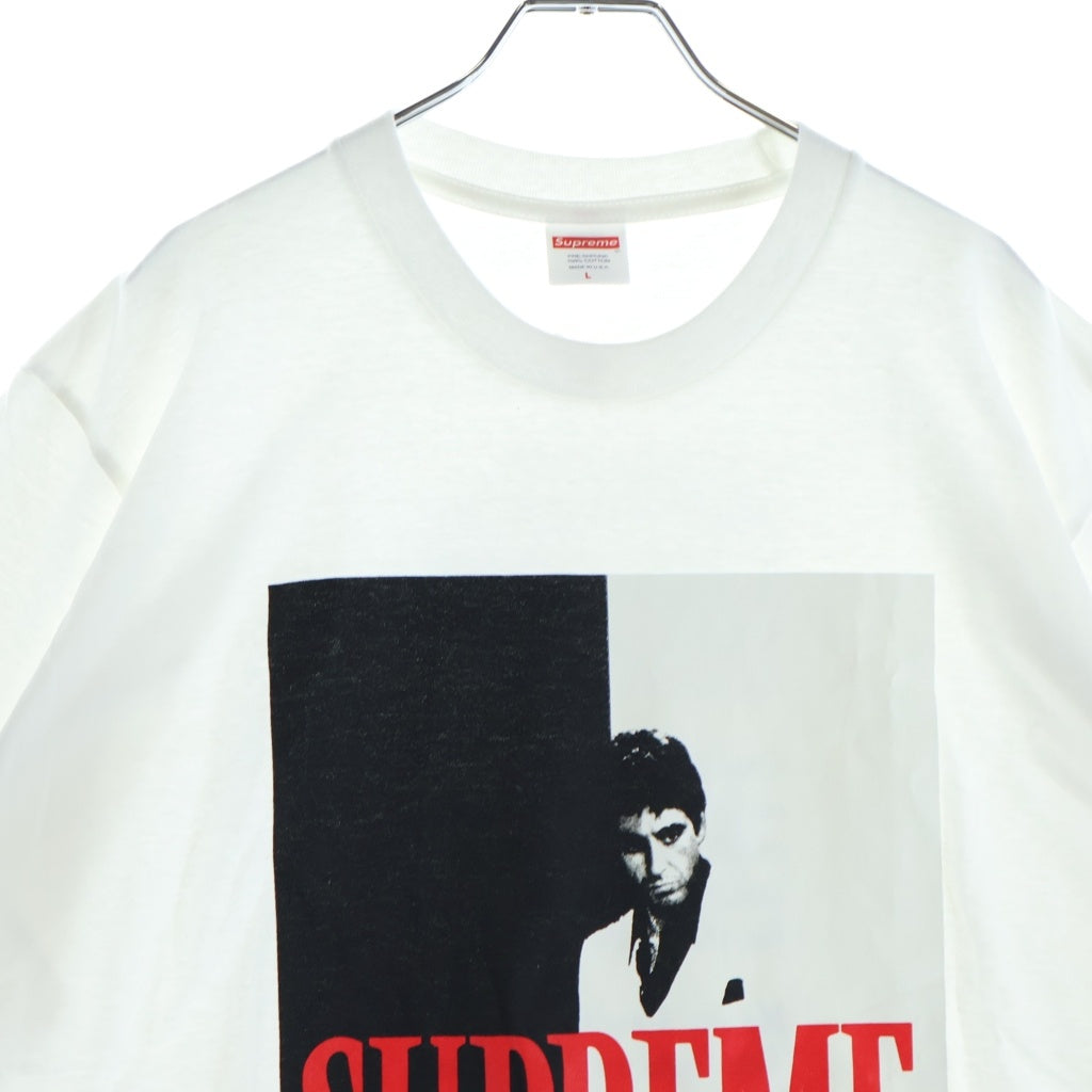 SUPREME(シュプリーム) 17AW Scarface Split Tee スカーフェイス スプリット クルーネック半袖Tシャツ カットソー ホワイト