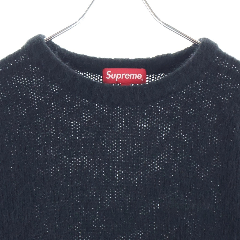 SUPREME(シュプリーム) 22AW Mohair Sweater モヘアセーター クルーネックニット ブラック