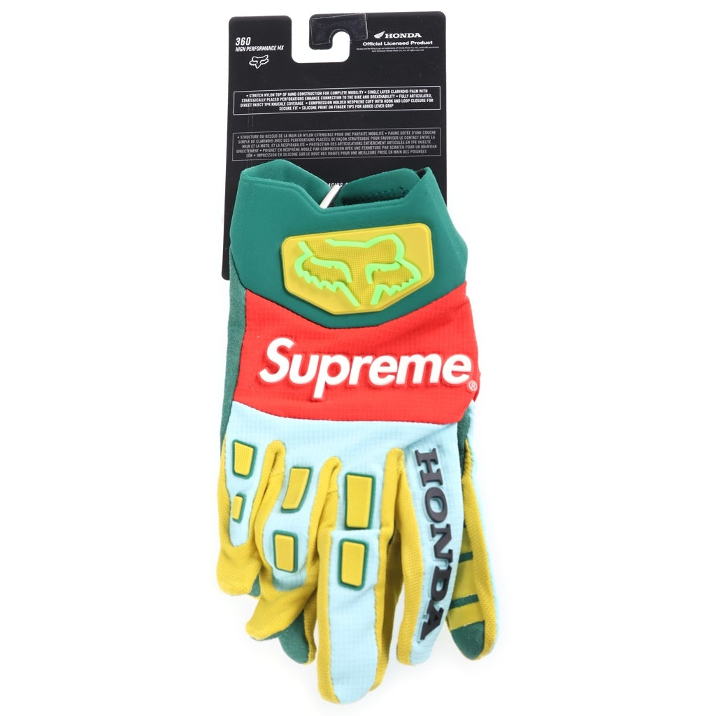 SUPREME(シュプリーム) 19AW ×HONDA ×Fox Racing Gloves ホンダ フォックスレーシング グローブ 手袋 グリーン