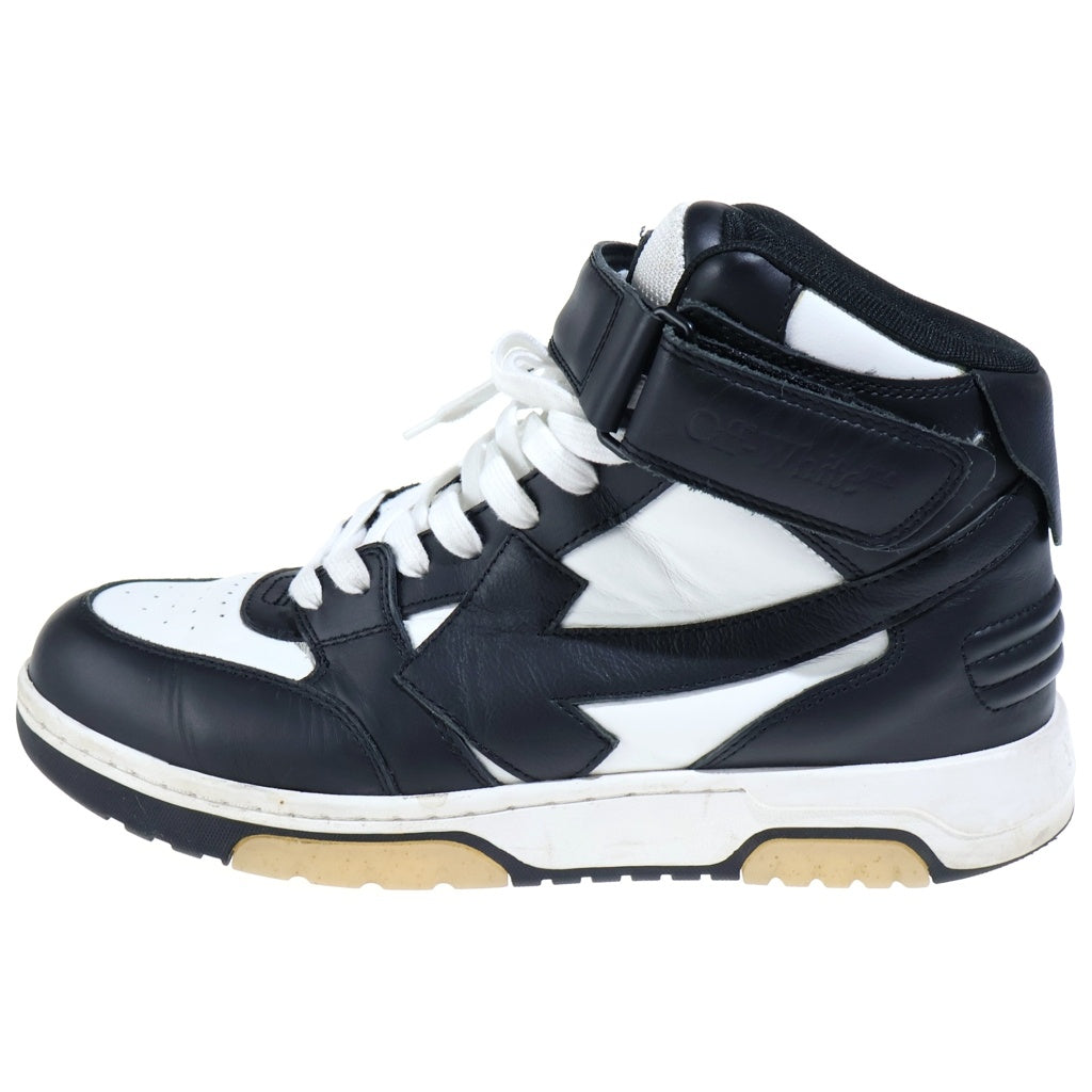 OFF-WHITE(オフホワイト) Out Of Office Mid Top Leather Sneaker アウトオブ オフィス ミッド レザー スニーカー ホワイト/ブラック