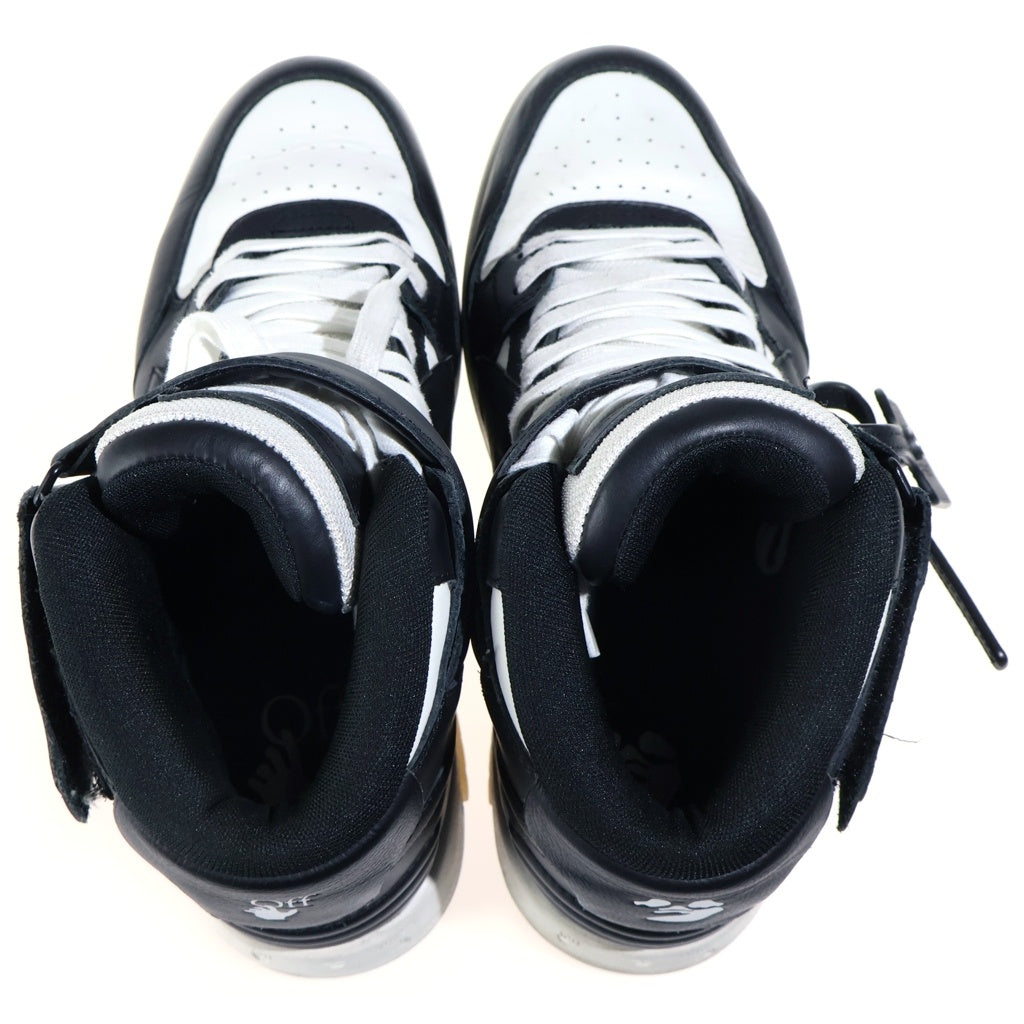 OFF-WHITE(オフホワイト) Out Of Office Mid Top Leather Sneaker アウトオブ オフィス ミッド レザー スニーカー ホワイト/ブラック