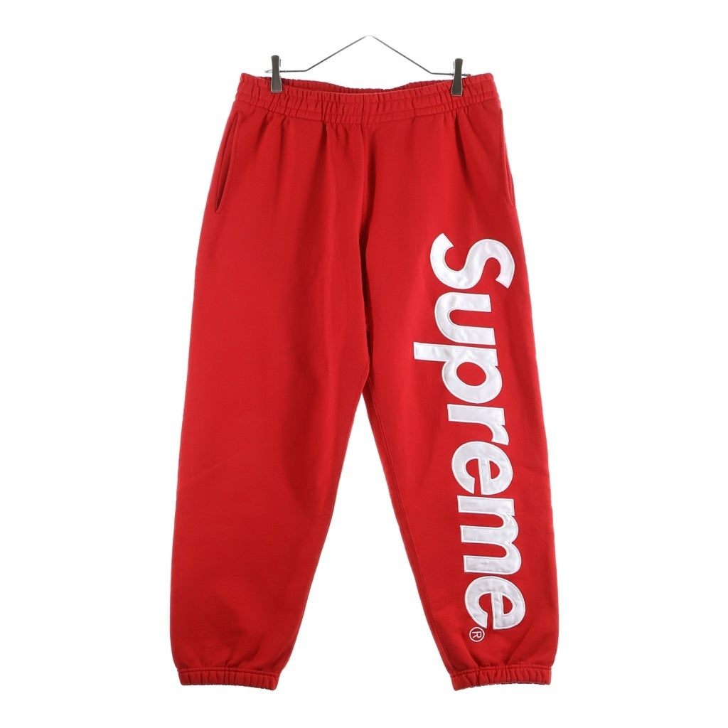 SUPREME(シュプリーム) 22AW SATIN APPLIQUE SWEATPANT サテン アップリケ スウェットパンツ レッド