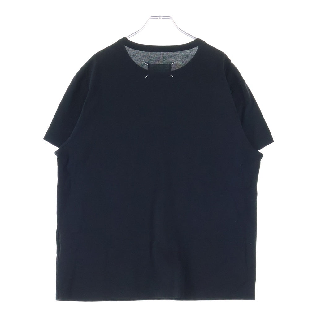 Maison Martin Margiela(メゾンマルタンマルジェラ) 23SS T-Shirt ロゴ刺繍 半袖Tシャツ ブラック S50GC0684 S22816