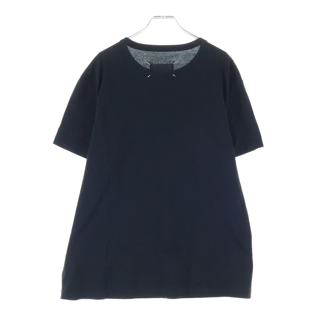 Maison Martin Margiela(メゾンマルタンマルジェラ) 23SS T-Shirt ロゴ刺繍 半袖Tシャツ ブラック S50GC0684 S22816