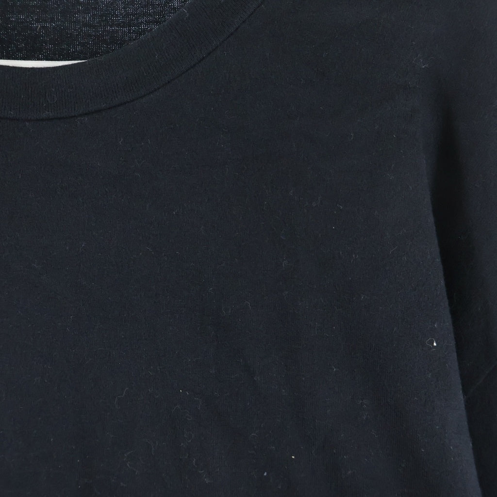 JIL SANDER(ジルサンダー) 24AW T-SHIRT LS バックロゴプリント クルーネック 長袖Tシャツ カットソー ブラック J22GC0188