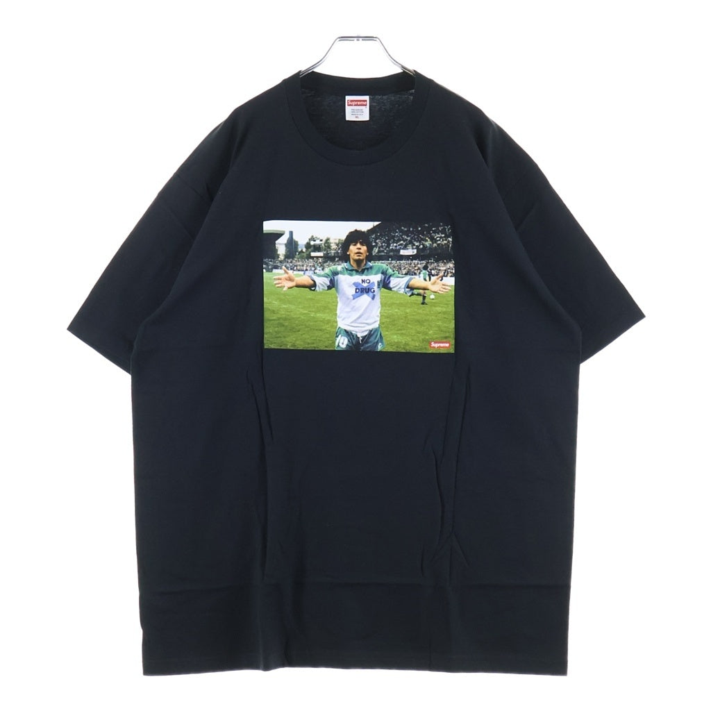 SUPREME(シュプリーム) 24SS Maradona Tee マラドーナ フォトプリント クルーネック 半袖Tシャツ カットソー ブラック