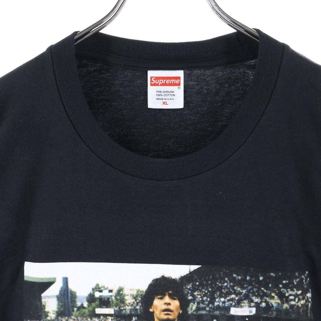 SUPREME(シュプリーム) 24SS Maradona Tee マラドーナ フォトプリント クルーネック 半袖Tシャツ カットソー ブラック