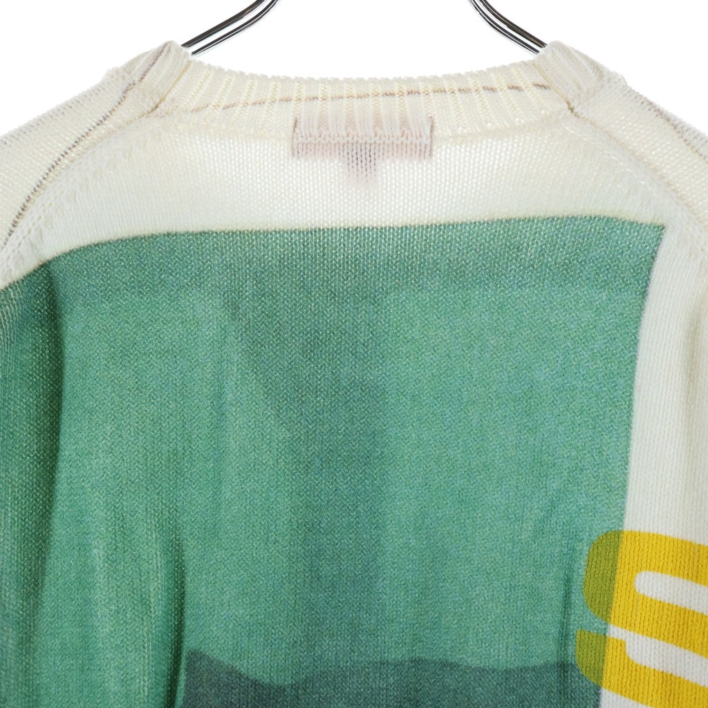 SUPREME(シュプリーム) 25SS Damien Hirst Sweater ダミアンハースト クルーネックニット セーター 厚手 ホワイト/グリーン