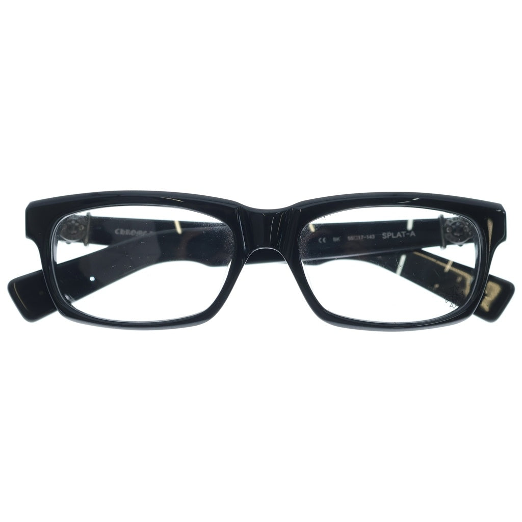 CHROME HEARTS(クロムハーツ) SPLAT-A BSフレアテンプル アイウェア サングラス メガネ ブラック/シルバー 55□17-143
