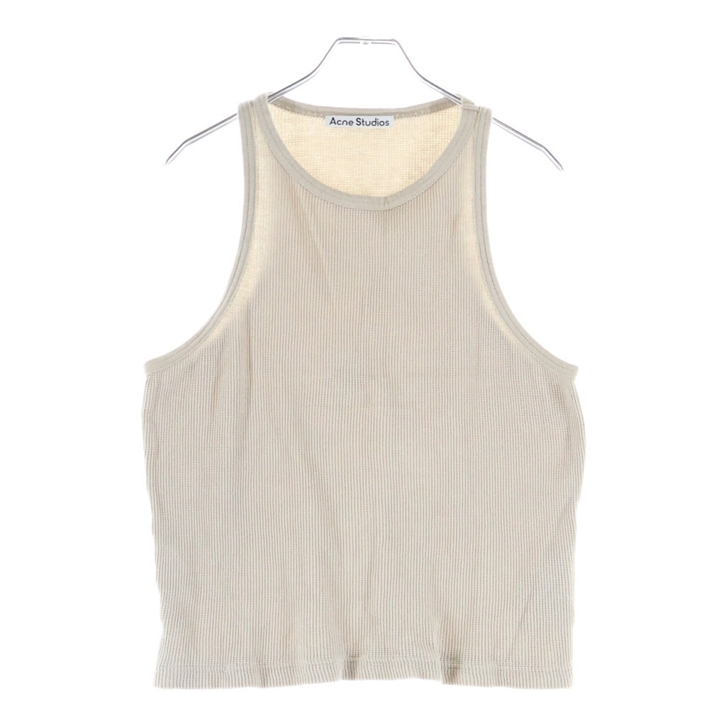 Acne Studios(アクネ ストゥディオズ) バックロゴ ノースリーブ タンクトップ ベージュ FN-UX-TSHI000024
