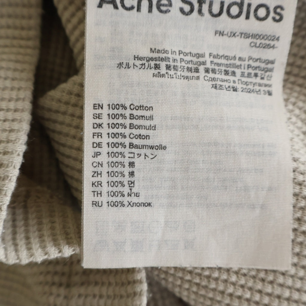 Acne Studios(アクネ ストゥディオズ) バックロゴ ノースリーブ タンクトップ ベージュ FN-UX-TSHI000024