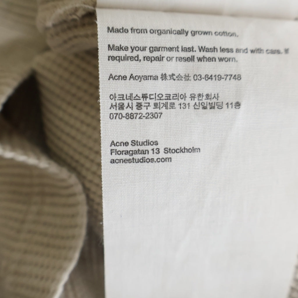 Acne Studios(アクネ ストゥディオズ) バックロゴ ノースリーブ タンクトップ ベージュ FN-UX-TSHI000024