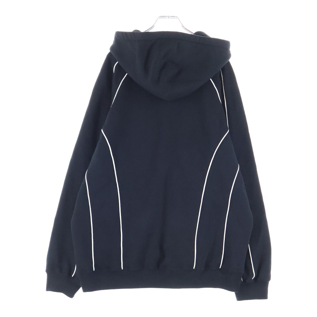 SUPREME(シュプリーム) 21AW Track Paneled Zip Up Hooded Sweatshirt トラックパネル ジップアップフーディー ジップパーカー ブラック