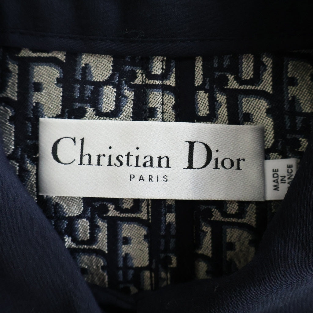Christian Dior(クリスチャンディオール) オブリーク柄 ショート丈 クロップド ジャケット 311V86A1304