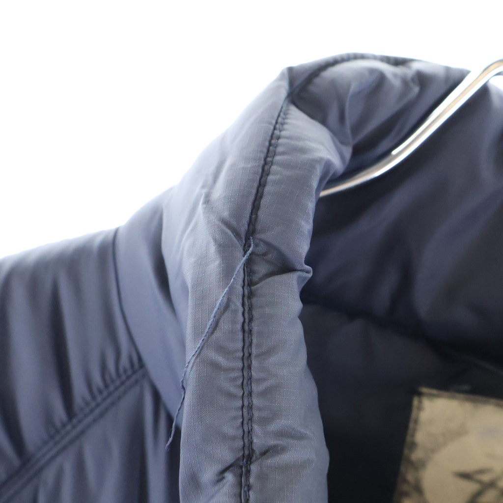 STUSSY(ステューシー) Old Shell Down Jackets オールド シェル Vステッチ ポリエステル ジップアップダウンジャケット ネイビー