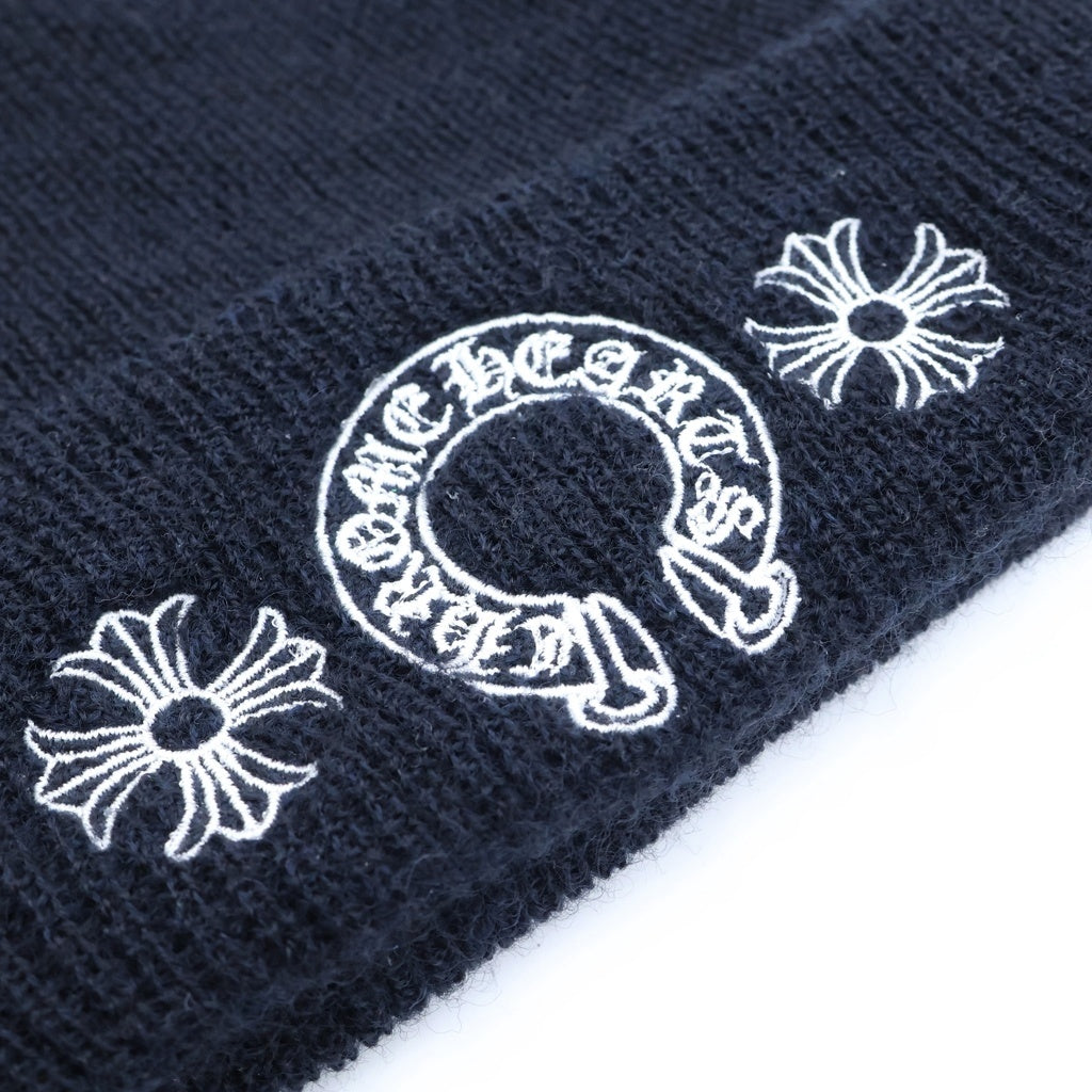 CHROME HEARTS(クロムハーツ) WOOL WATCH CAP CHプラスホースシュー ビーニー ブラック