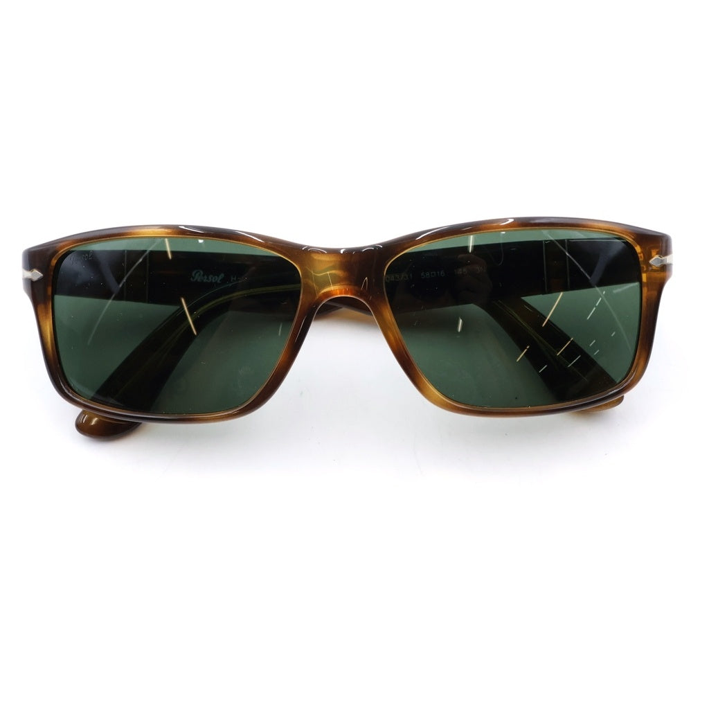 Persol(ペルソール) 柄 スクエア型カラーサングラス ブラウン 3154-S