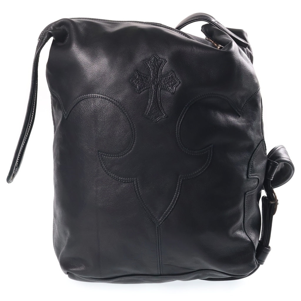CHROME HEARTS(クロムハーツ) LERO レロ フレアニー クロスパッチ付き ワンショルダーバッグ ブラック レディース