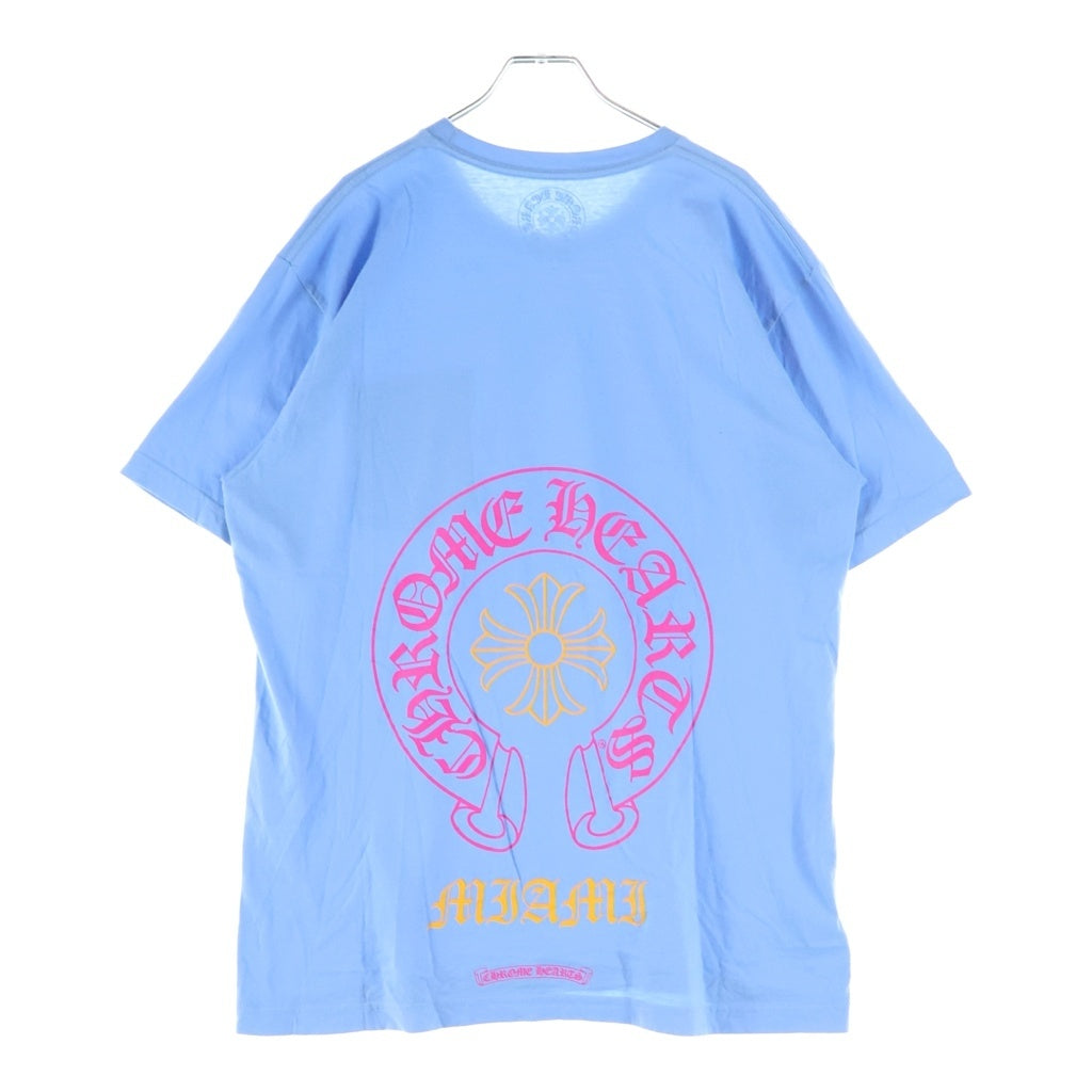 CHROME HEARTS(クロムハーツ) MIAMI Limited Horseshoe Tee マイアミ限定 ホースシュー 半袖Tシャツ ブルー