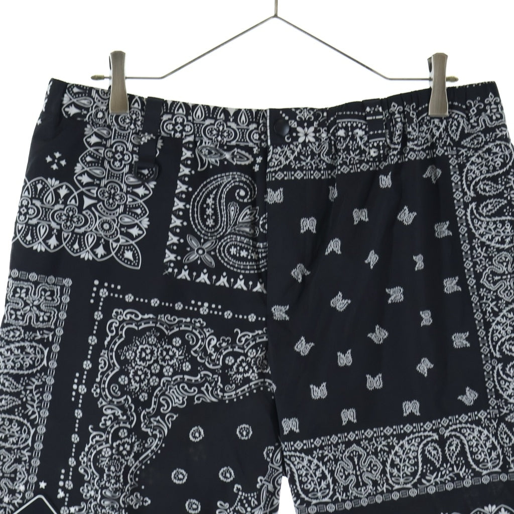F.C.R.B./F.C.Real Bristol/FCRB(エフシーアールビー/エフシーレアルブリストル) 22AW BANDANA COMFORTABLE SHORTS バンダナ柄コンフォートショーツ ブラック FCRB-222116
