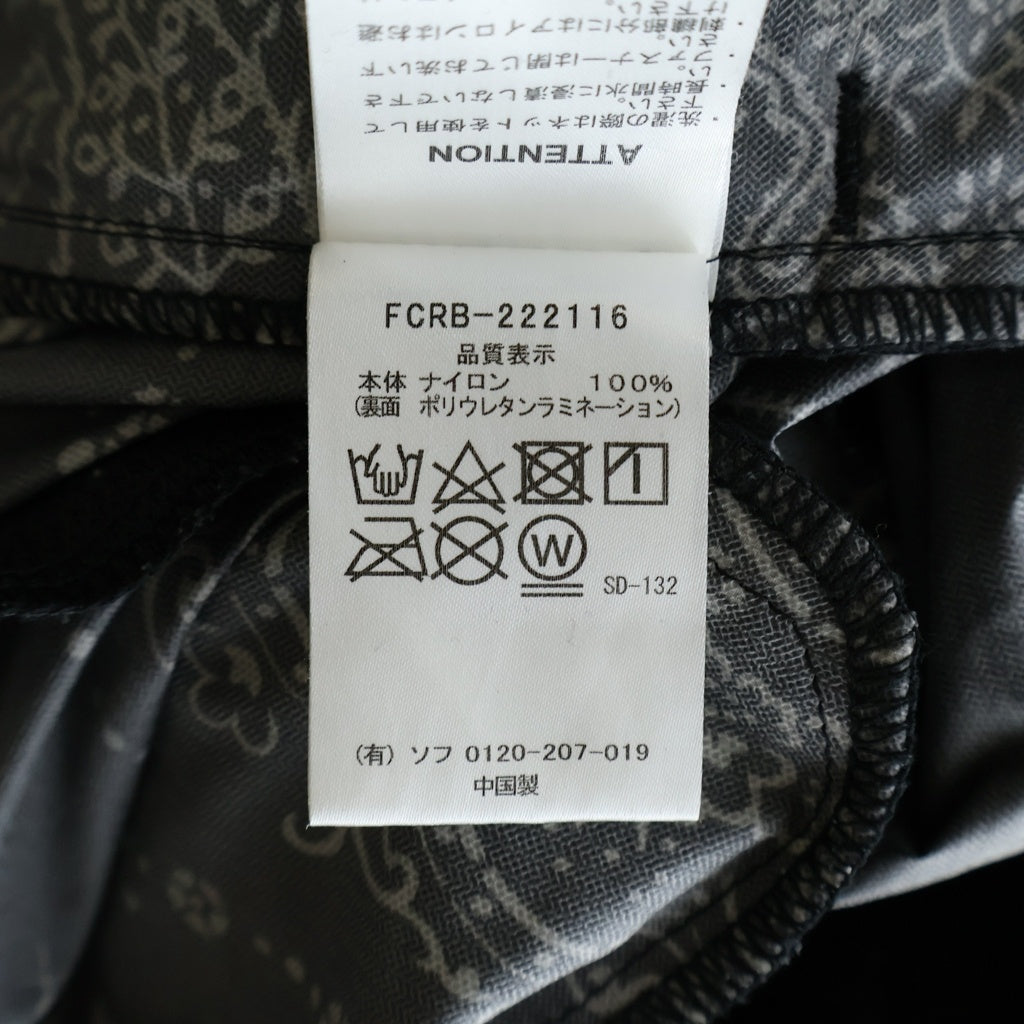 F.C.R.B./F.C.Real Bristol/FCRB(エフシーアールビー/エフシーレアルブリストル) 22AW BANDANA COMFORTABLE SHORTS バンダナ柄コンフォートショーツ ブラック FCRB-222116