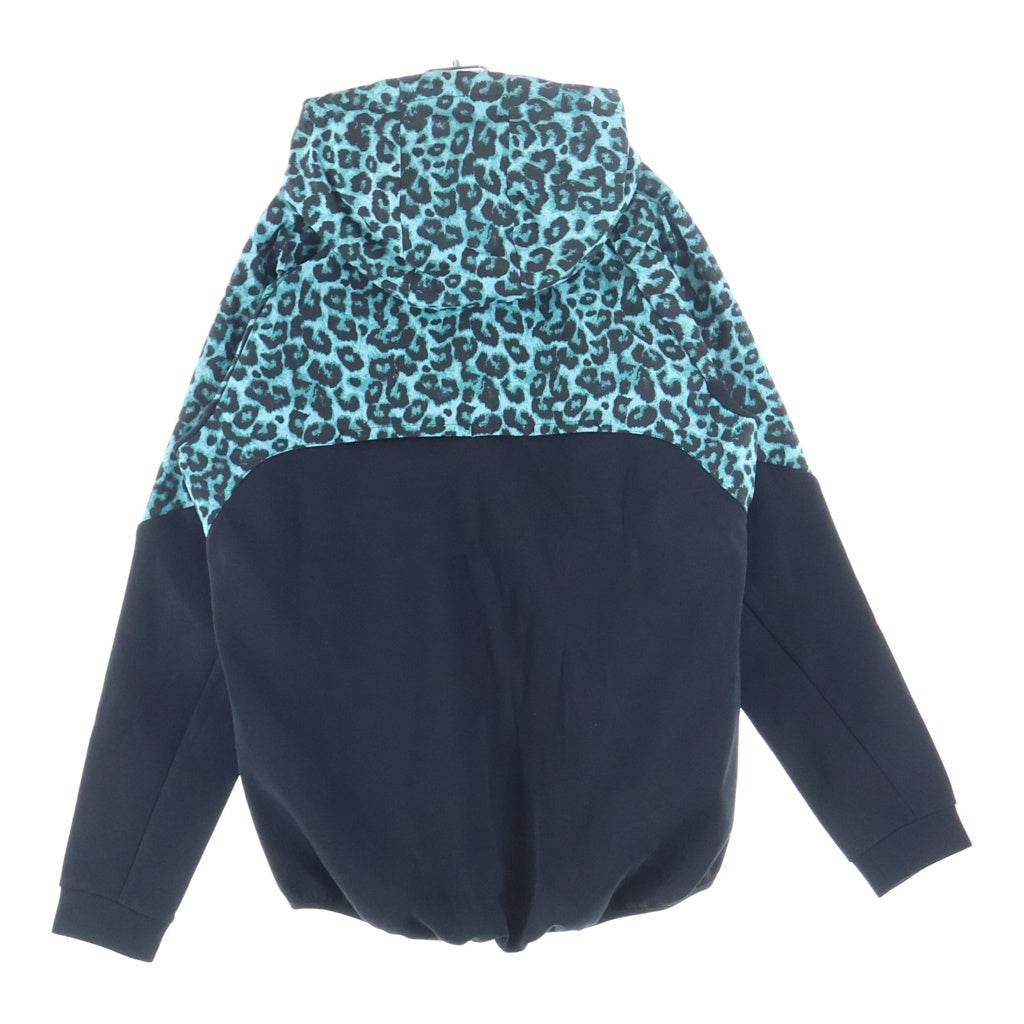F.C.R.B.(エフシーアールビー) 22SS VENTILATION HOODIE レオパード柄 ベンチレーション ジップアップ フーディ ジャケット ブラック FCRB‐220041 FCRB-220041