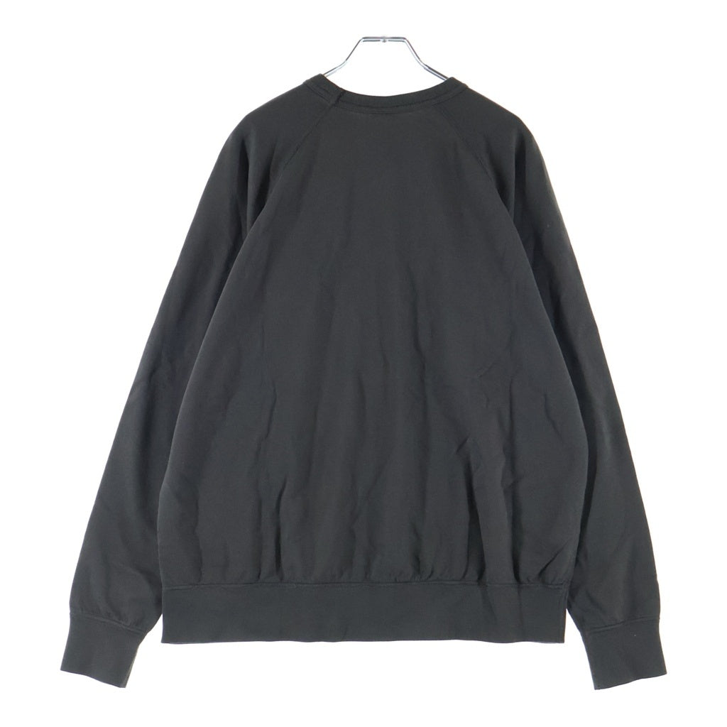 STANDARD CALIFORNIA(スタンダード カリフォルニア) SD PIMA CREW LOGO SWEAT フロント ロゴプリント スウェットトレーナーチャコール