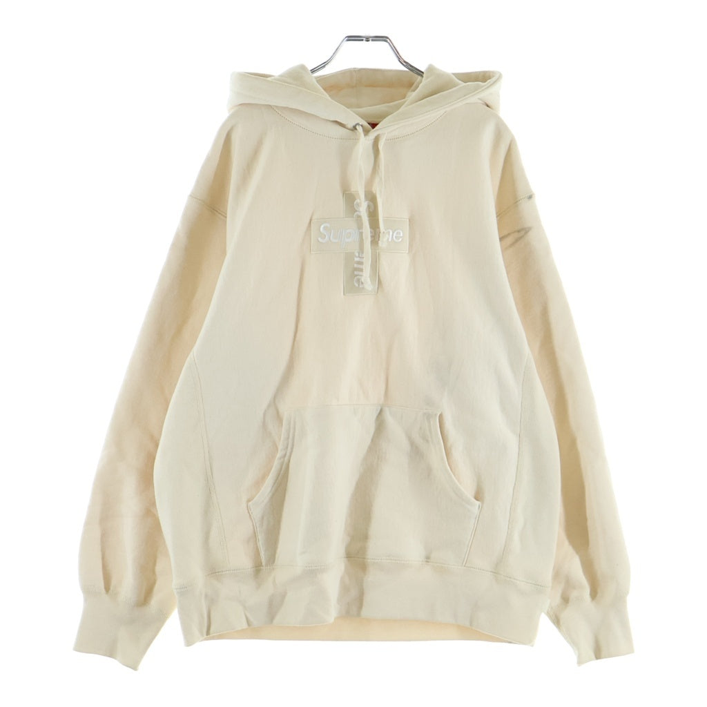 SUPREME(シュプリーム) 20AW Cross Box Logo Hooded Sweat Shirt クロスボックスロゴデザイン フーデッド スウェット パーカー ベージュ