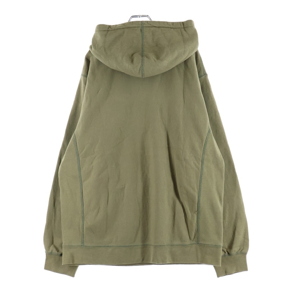 SUPREME(シュプリーム) 21AW Small Box Logo Hooded Sweatshirt スモールボックスロゴ 長袖プルオーバーパーカー フーディ カーキ