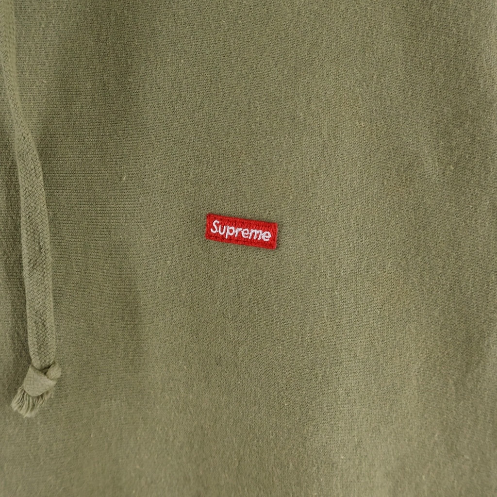 SUPREME(シュプリーム) 21AW Small Box Logo Hooded Sweatshirt スモールボックスロゴ 長袖プルオーバーパーカー フーディ カーキ